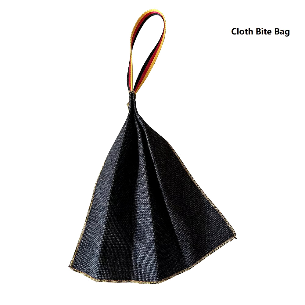 Interactive Flirt Pole for Dogs, Leather Bite Rag, Dog Chew Toys, Puppy Ball Toys for Teething Small and Large Dogs, K9 Training