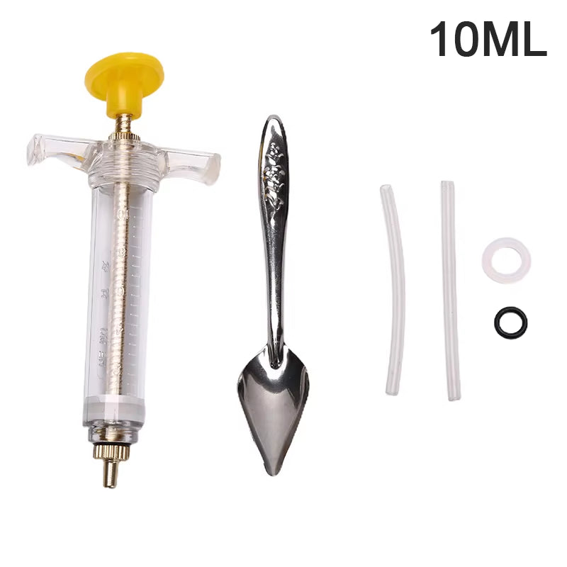 1 Set 10Ml 20Ml Parrot Feeding Syringe Hose Parrots Bird Feeders Syringe High Quality Bird Feeder Balcony Syringe Hose Needle