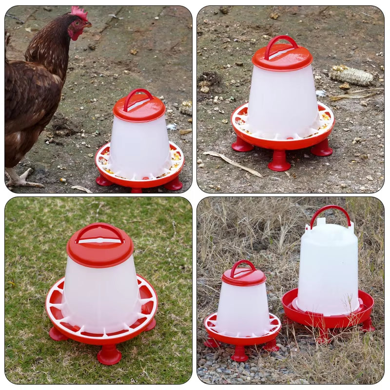 1Pc 1.5Kg/3L Poultry Automatic Drinker Bucket Chicken Feeder Barrel Water Bucket Quail Drinking Farm Chicken Coop Water Supply