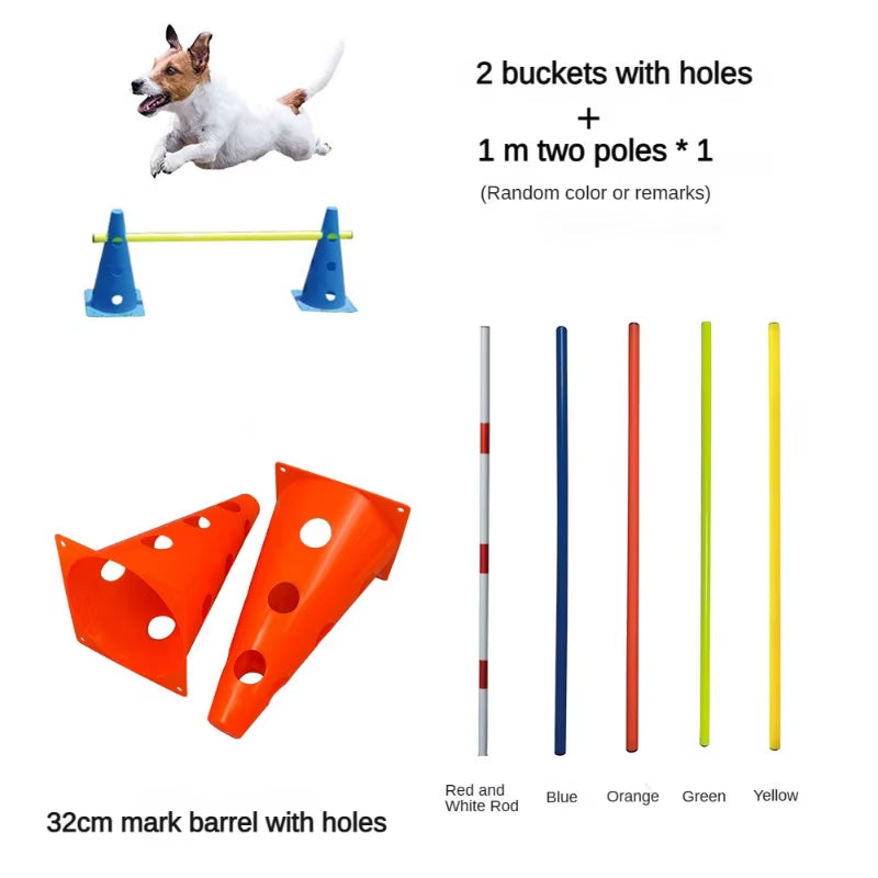 Pet Agility Training Set Jumping Bar Dog Obstacle Training Equipment Hurdle Training Dog Training Device Pet Supplies