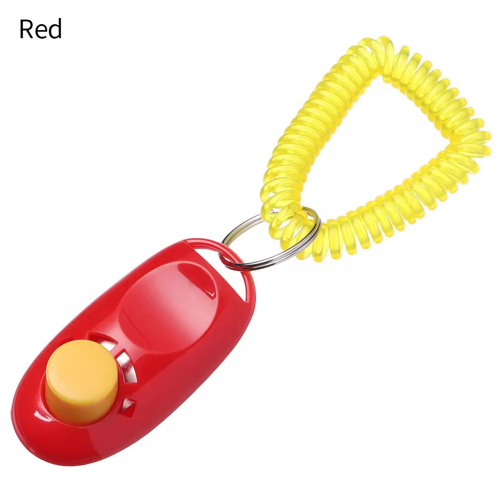 Dog Training Clicker Dog Clicker Adjustable Sound Key Chain and Wrist Strap Dog Accessories Pet Dog Supplies