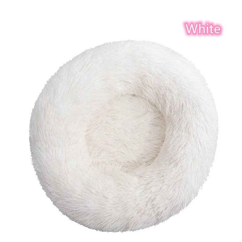 Super Soft Pet Cat Bed Plush Full Size Washable Calm Bed Donut Bed Comfortable Sleeping Artifact Suitable for All Kinds of Cats