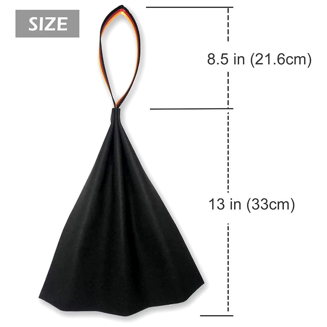 Interactive Flirt Pole for Dogs, Leather Bite Rag, Dog Chew Toys, Puppy Ball Toys for Teething Small and Large Dogs, K9 Training