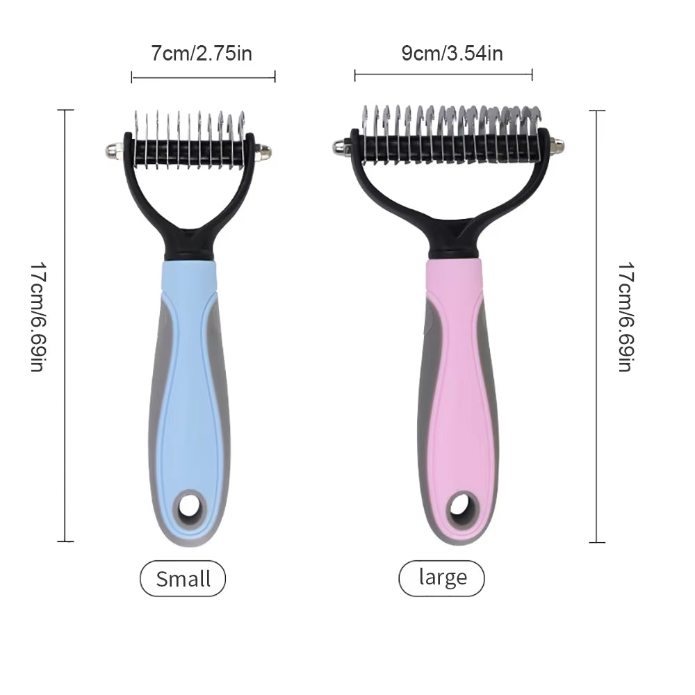 Dog Brush Pet Dog Hair Remover Cat Comb Grooming and Care Brush for Matted Long Hair and Short Hair Curly Dog Supplies Pet Items