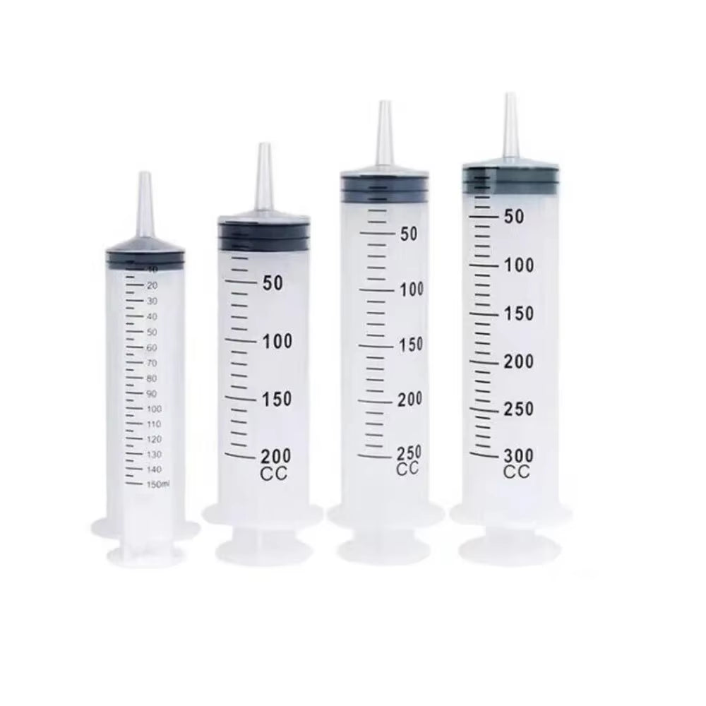 150/200/250/300/500Ml Large Capacity Syringes with 1M Hose Pet Feeding Measuring Pump Hydroponics Nutrient Big Syringe