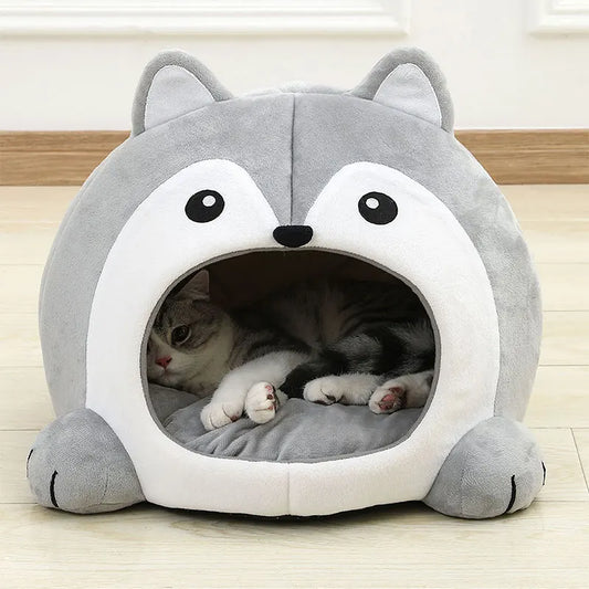 Very Soft Cat Bed Pet Basket Cat House Sofa Small Dog Lounger Cushion Kittens Cave Puppy Mat House Tent Bed Supplies for Cats