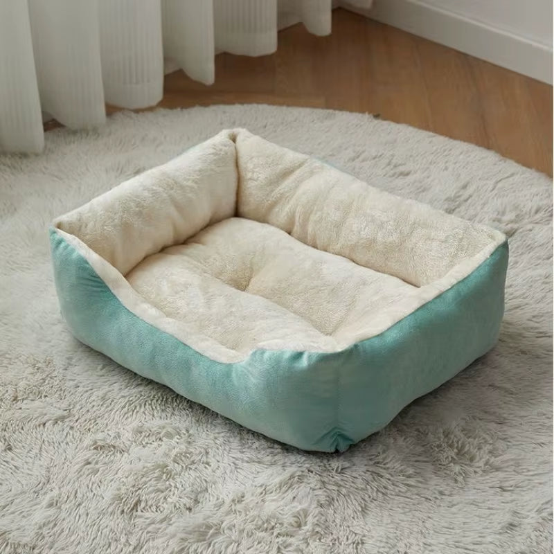 Bed for Cats Dogs Warm Thickened Cat Bed Kitten Cushions Dog Houses Cat Dog Sleeping Nest Pet Mattress