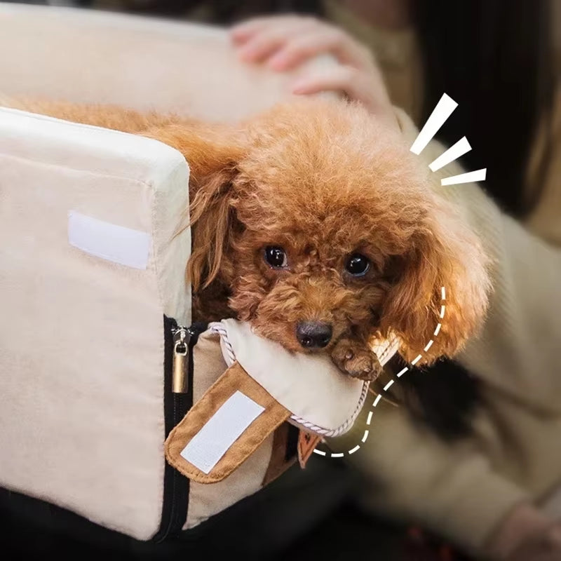 Puppy Dog Car Seat Travel Central Control Portable Pet Carrier for Small Dogs Chihuahua Teddy Cats Car Transport Dog Accessories