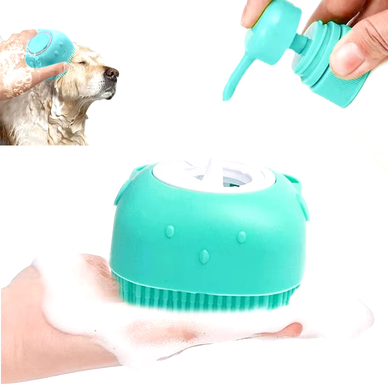 Pet Bathing Brush Soft Silicone Massager Shower Gel Bathing Brush Clean Tools Comb Dog Cat Cleaning Grooming Supplies