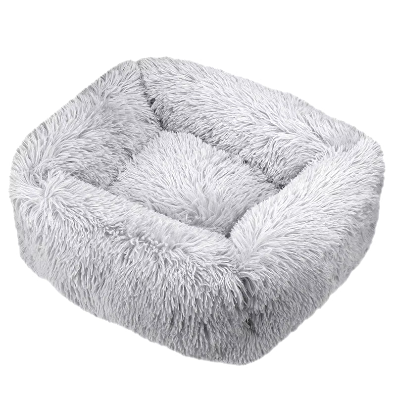 Rectangle Plush Dog Bed Winter Warm Mat Small Medium Big Pet Cat Dog Bed Kennel Puppy Sofacama Cat Cushion Pets Sofa Accessories