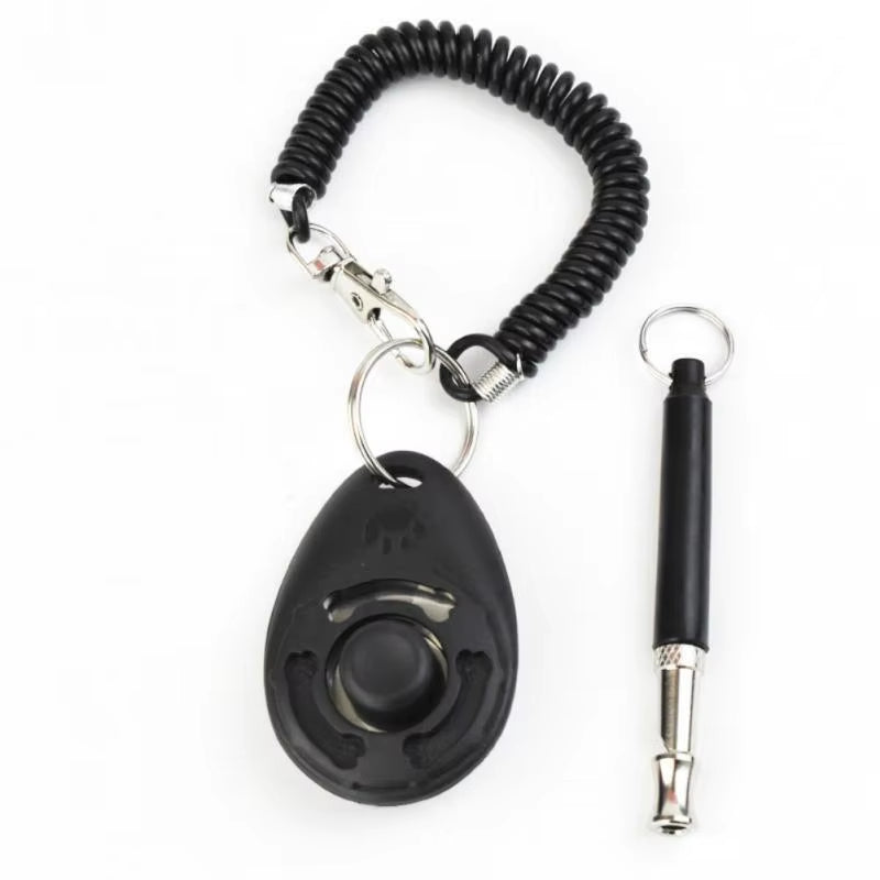 Piece Pet Cat Dog Training Clicker Pet Obedient Whistle Adjustable Wrist Strap Sound Key Chain Household Pet Supplies