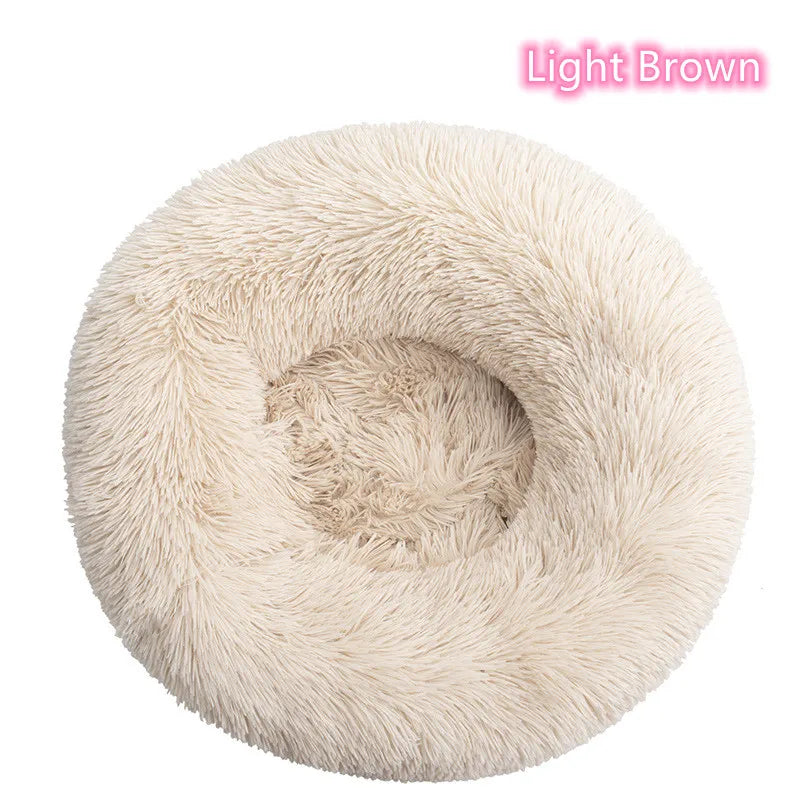 Super Soft Pet Cat Bed Plush Full Size Washable Calm Bed Donut Bed Comfortable Sleeping Artifact Suitable for All Kinds of Cats