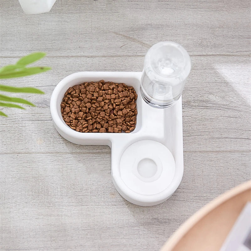 Corner Dog Bowl Pet Automatic Feeder Small Dog Cat Drinking Bowl for Dog Water Drinking Cat Feeding Large Capacity Dispenser Pet