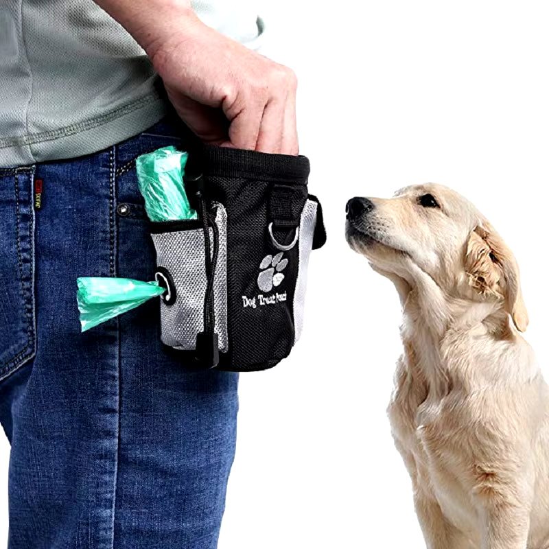 Portable Dog Treat Bag Outdoor Dog Treat Pouch for Training Feeding Bag Large Capacity Pet Trainer Waist Bag Dog Supplies