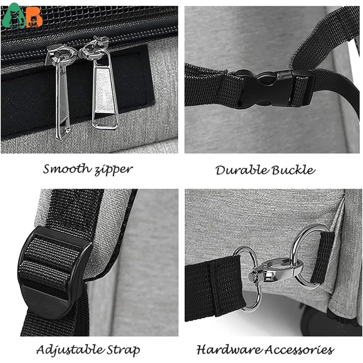 Wheeled Pet Carrier Backpack Pet Stroller, Travel Carrier, Car Seat for Small Dogs Cats Puppies, Comfort Cat Backpack