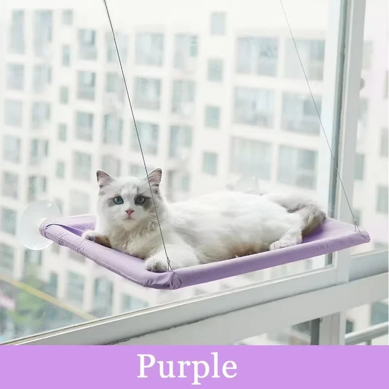 Hanging Cat Bed Pet Cat Hammock Aerial Cats Bed House Kitten Climbing Frame Sunny Window Seat Nest Bearing 20Kg Pet Accessories