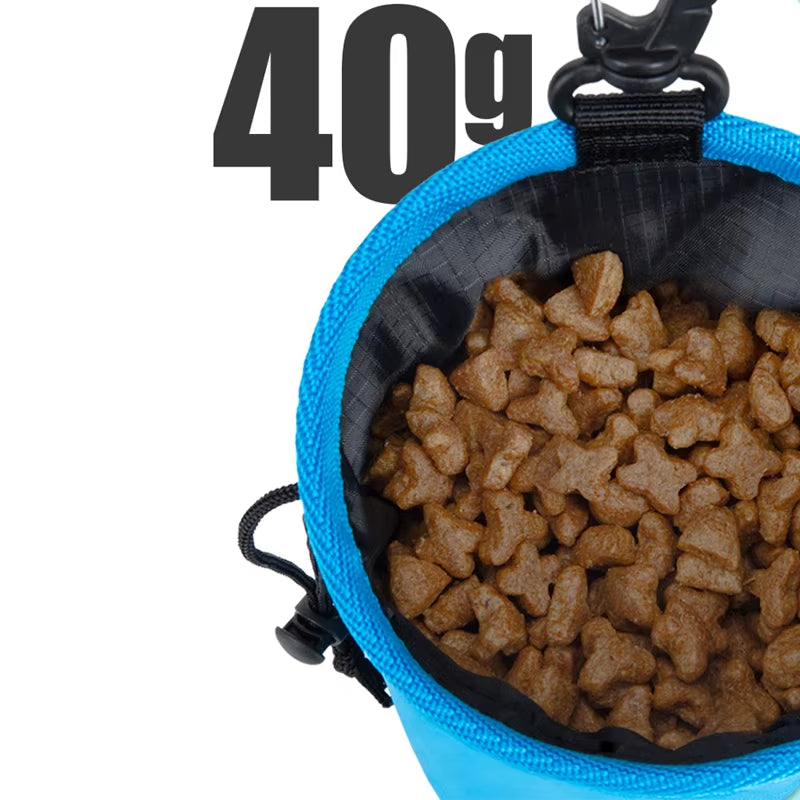 Portable Dog Training Snack Bag Puppy Dog Snack Bag for Leash Outdoor Pet Snacks Awards Waist Bag XZH-T24001-1