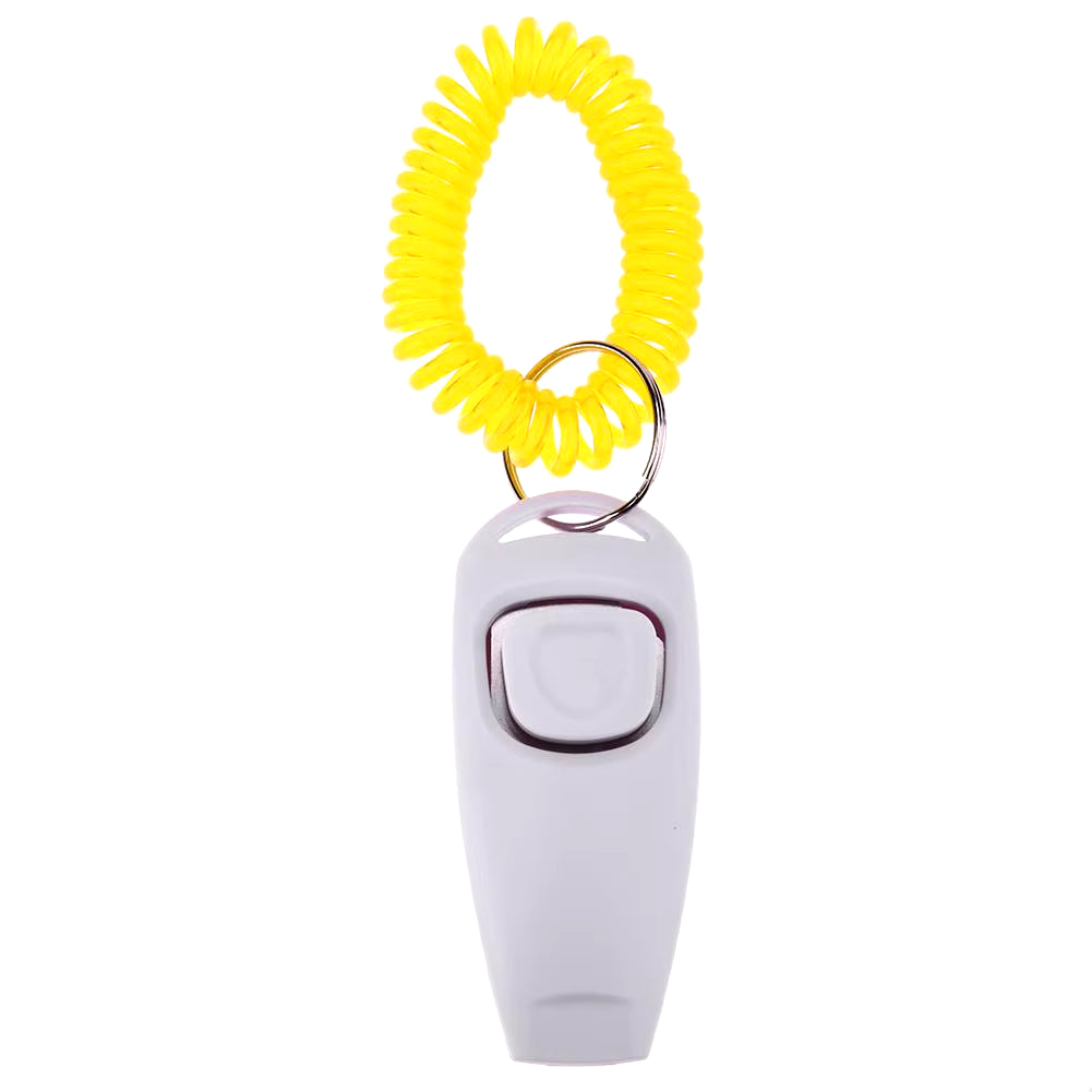 Pet Clicker Dog Training Whistle Pet Dog Cat Training Sound Pet Dog Trainer Assistive Guide with Key Ring Dog Pet Supplies