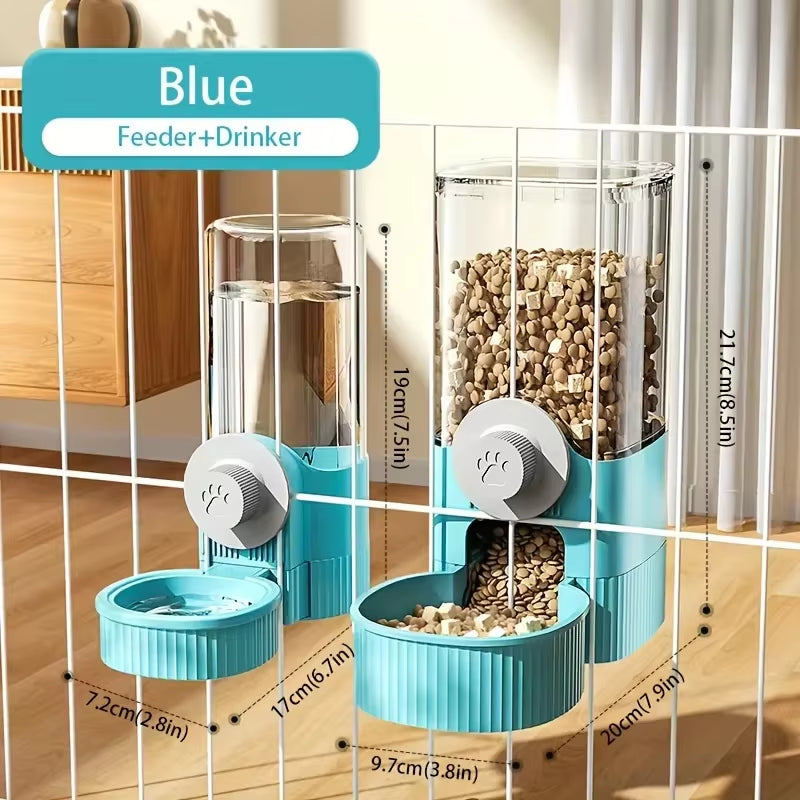 Suit Pet Hanging Water Dispenser Cat Automatic Feeder Dog Hanging Cage Drinking Water and Eating Supplies Cat Bowl Dog Food Bowl