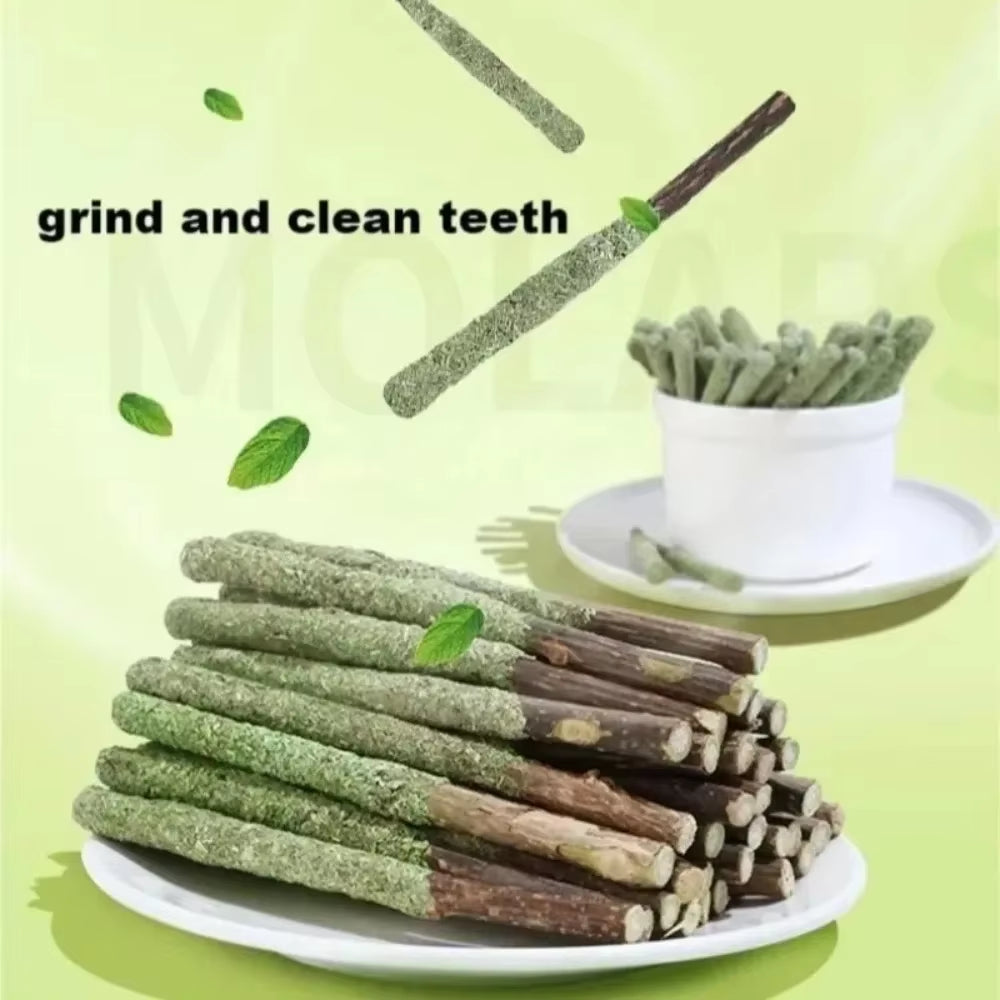 6 Natural Cat Sticks, Mint Scratching and Biting Excitement Sticks, Silver Vine Cat Teeth Cleaning and Treatment,Cat Toys