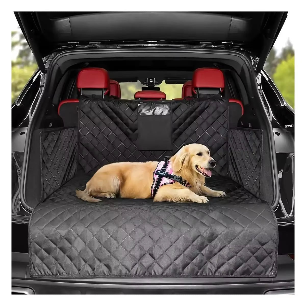 Dog Car Seat Cover Tarpaulin Waterproof Anti-Dirty Auto Trunk Seat Mat Pet Carriers Protector Hammock Cushion Fits Most Cars