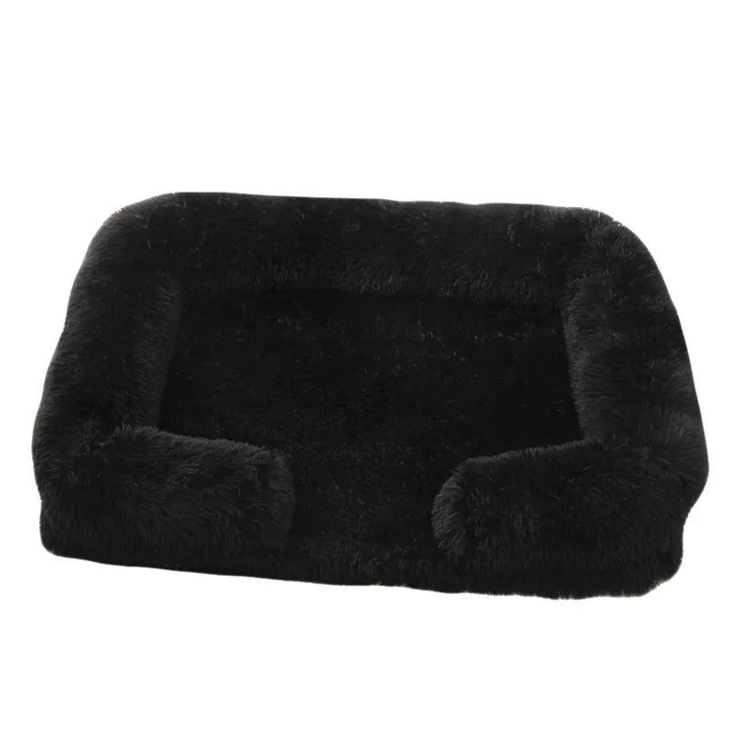 Large Dog Bed Dog Plush Pet Bed Winter Thickened Pad Dog Sleeping Bed Sofa Removable Pad Dog Small Large Dog Square Kennel