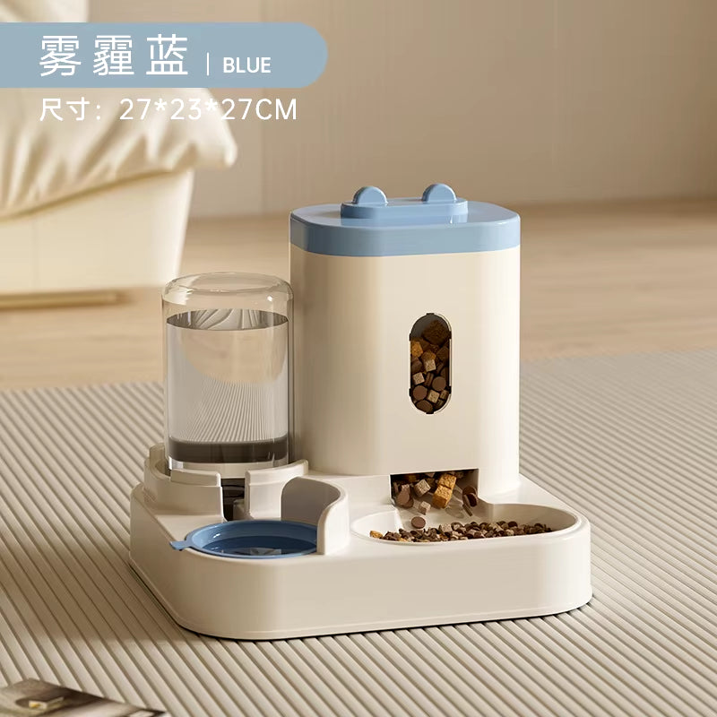 New Automatic Cat Feeding Water Feeder Dog Bowl Cat Basin Universal Water Dispenser Cat Bowl Pet Supplies Cross-Border