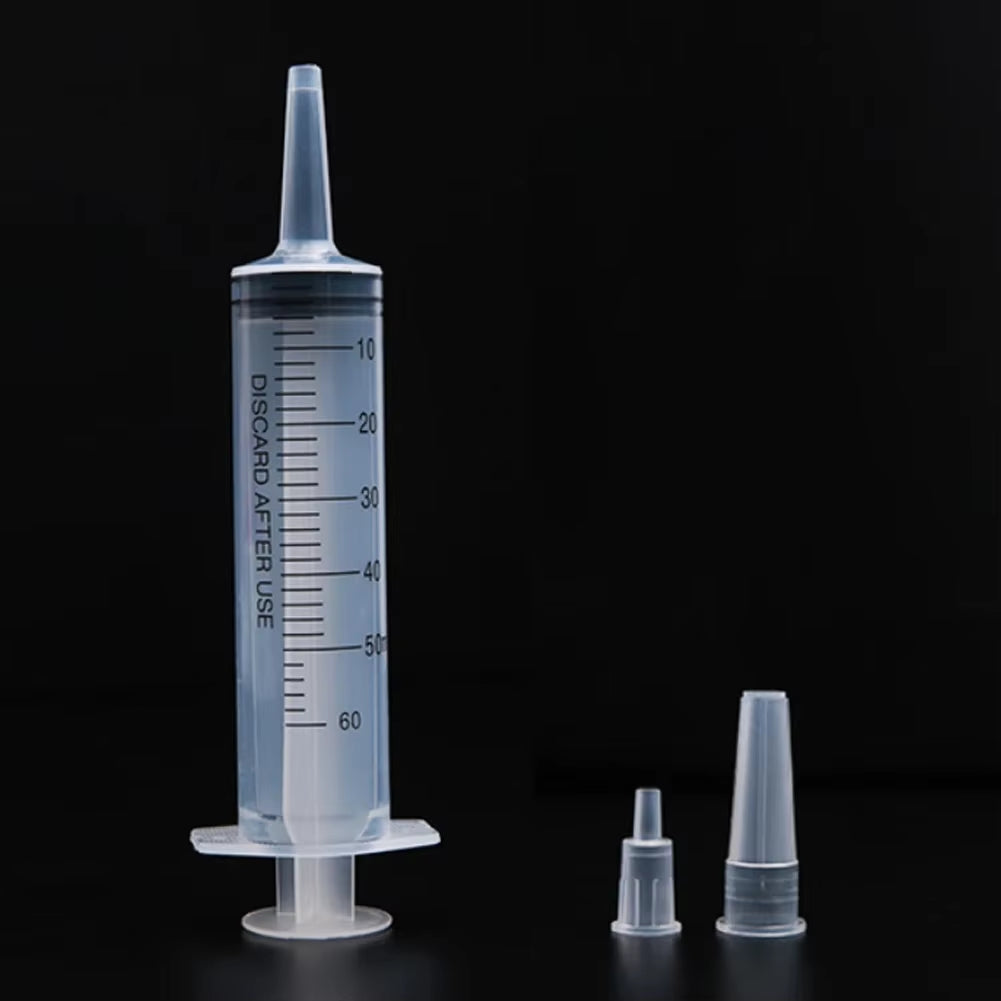 60Ml Liquid Syringe Glue Filling Enema Syringe Nutrient Sterile Health without Needle Watering Refilling for Animal Food Feeding