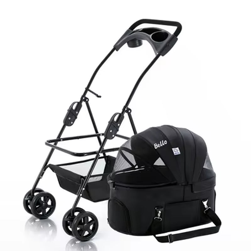 Pet Stroller for Dogs Cats Luxury Dog Carrier Strollers Breathable Travel Stroller Pushchair Separation Four-Wheeled Strollers
