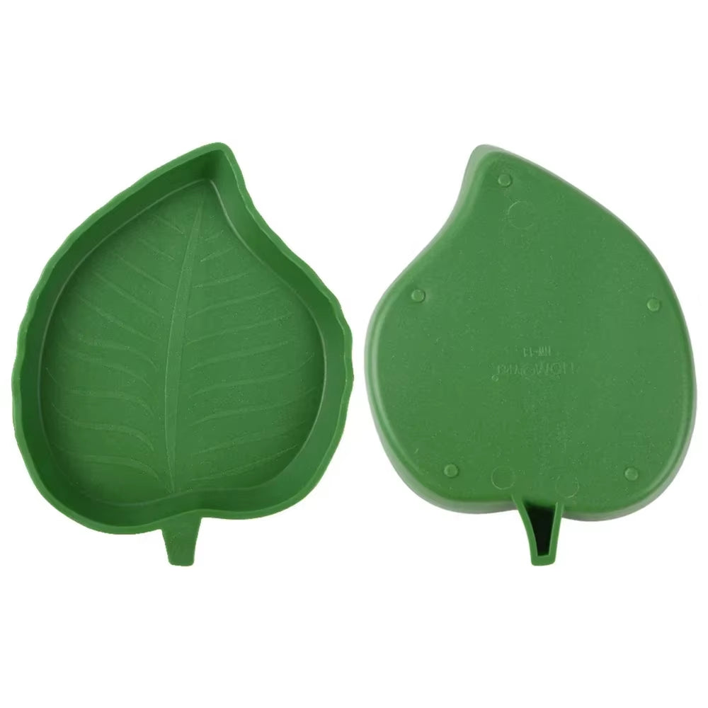 Leaf Shape Reptile Feeder Food Water Bowl for Turtle Lizards Hamsters Snakes Tortoise Gecko Small Pets Feeder Pet Supplies