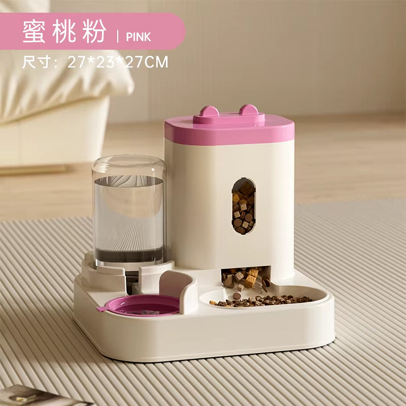 New Automatic Cat Feeding Water Feeder Dog Bowl Cat Basin Universal Water Dispenser Cat Bowl Pet Supplies Cross-Border