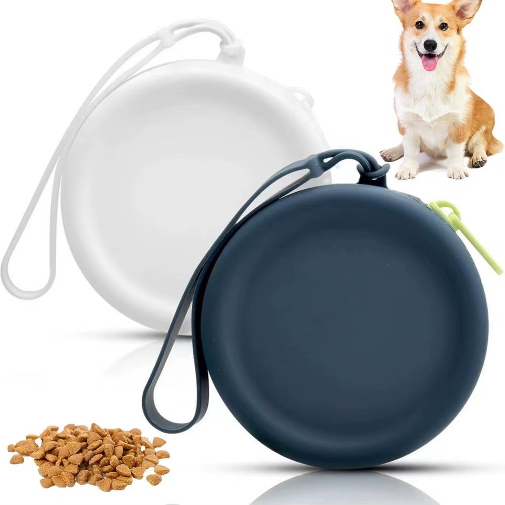 Pet Treat Pouch Dog Training Pouch Silicone Dog Treat Pouch Set with Carabiner round Zipper Closure Snack Bag for Kids Pets