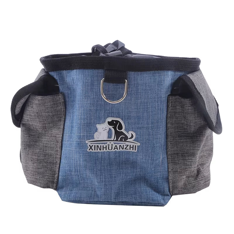 Portable Feeding Outdoor Pet Dog Treat Pouch Portable Dog Training Bags Pet Snack Food Container Puppy Snack Reward Waist Bag