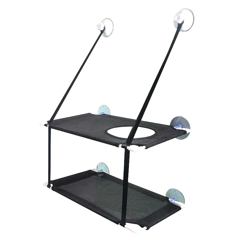 Cat Hammock Window Bed Kitten Sunny Seat Hanging Mount Beds Cat Sofa Playing Double-Decker Tunnels Suction Cup Wall Pet Hanging