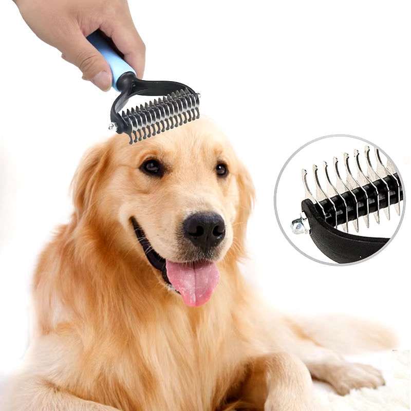 Dog Brush Pet Dog Hair Remover Cat Comb Grooming and Care Brush for Matted Long Hair and Short Hair Curly Dog Supplies Pet Items