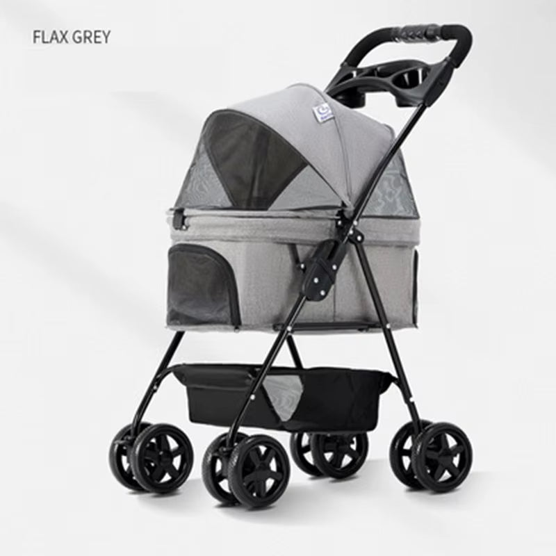 Pet Stroller for Dogs Cats Luxury Dog Carrier Strollers Breathable Travel Stroller Pushchair Separation Four-Wheeled Strollers