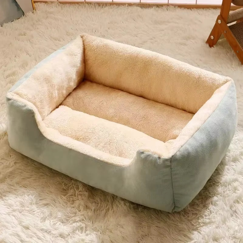 Bed for Cats Dogs Warm Thickened Cat Bed Kitten Cushions Dog Houses Cat Dog Sleeping Nest Pet Mattress