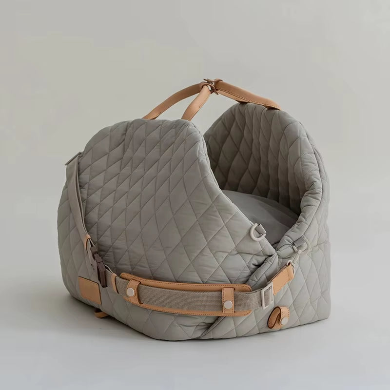 New Style Casual Fashion Luxury Pet Dog Cat Carrying Tote Bag Dog Car Carrier Booster Seat Pet Carriers