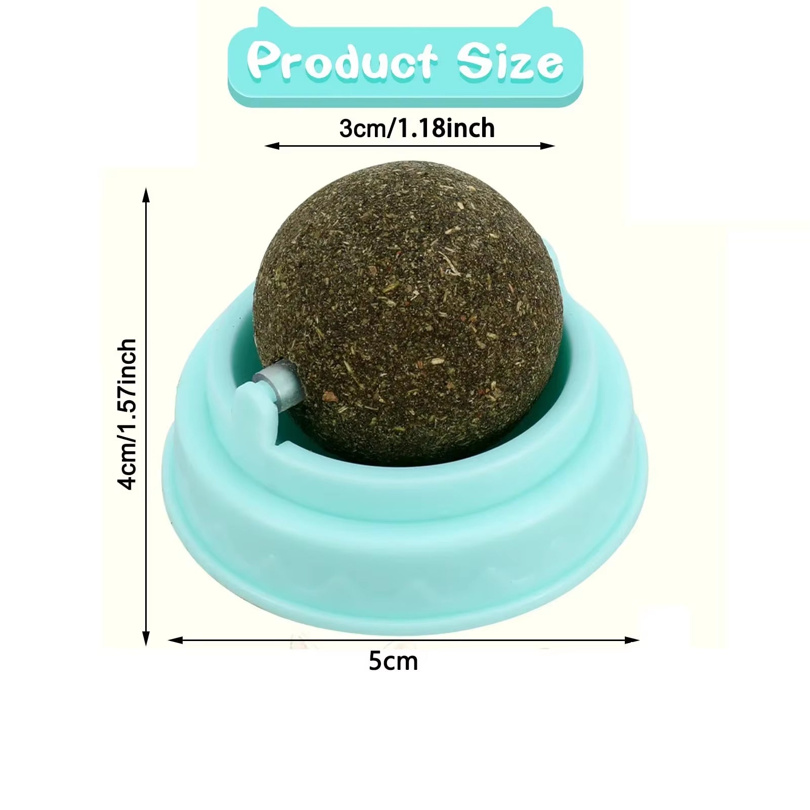 Cats Toys Natural Catnip Cat Rotatable Licking Catnip Wall Ball Toy Freshen Breath Remove Hair Balls Cat Accessories Pet Supply