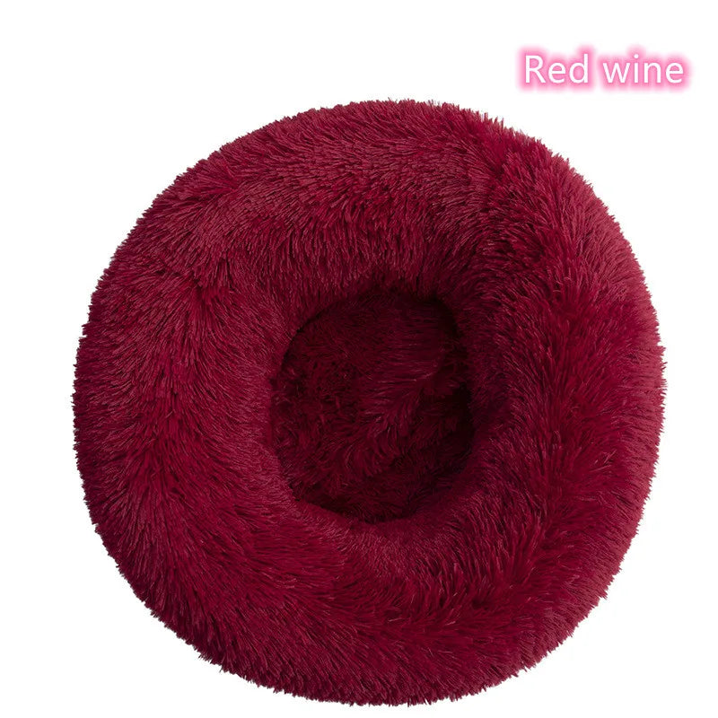 Super Soft Pet Cat Bed Plush Full Size Washable Calm Bed Donut Bed Comfortable Sleeping Artifact Suitable for All Kinds of Cats