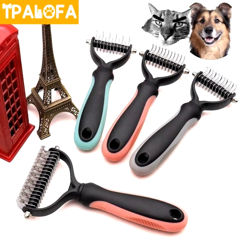 Dog Brush Pet Dog Hair Remover Cat Comb Grooming and Care Brush for Matted Long Hair and Short Hair Curly Dog Supplies Pet Items