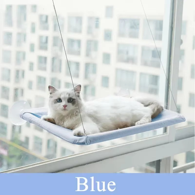 Hanging Cat Bed Pet Cat Hammock Aerial Cats Bed House Kitten Climbing Frame Sunny Window Seat Nest Bearing 20Kg Pet Accessories