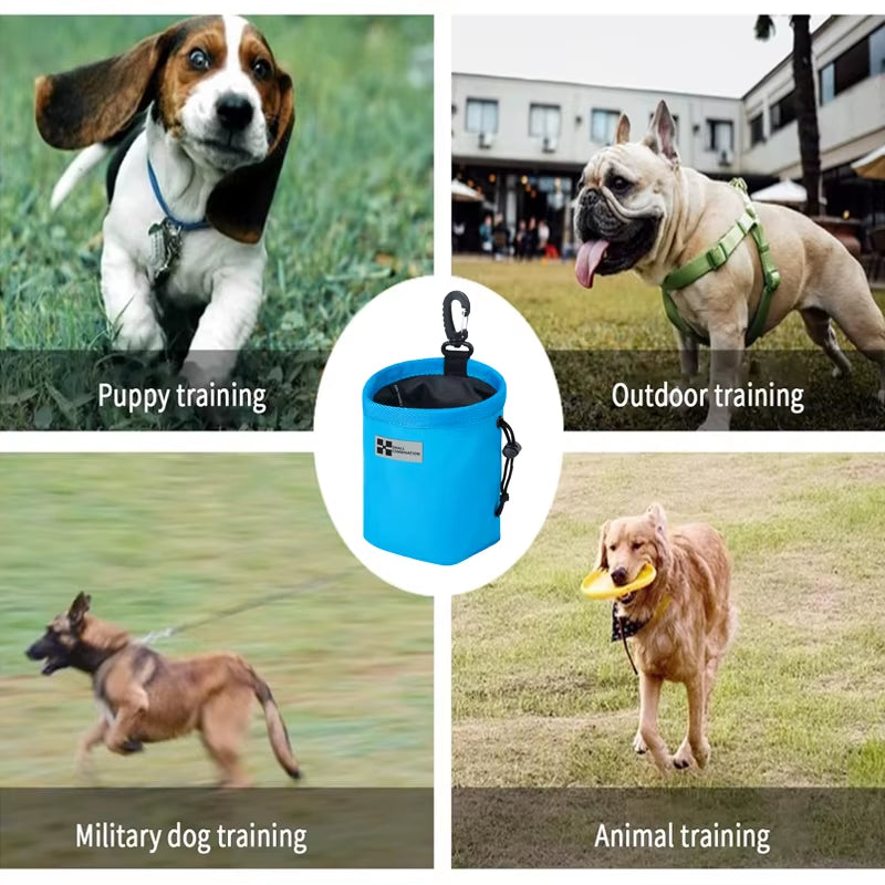 Portable Dog Training Snack Bag Puppy Dog Snack Bag for Leash Outdoor Pet Snacks Awards Waist Bag XZH-T24001-1