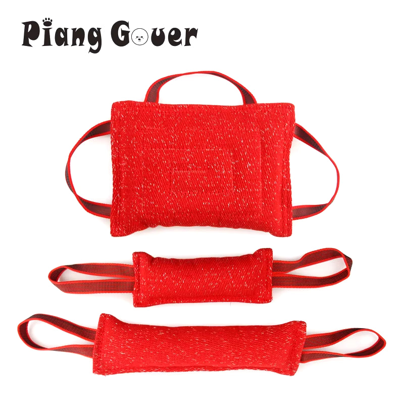 Red Durable Dog Training Bite Stick Tug Dogs Toy Bite Pillow Dog Interactive Pet Toy Dog Chew Toys