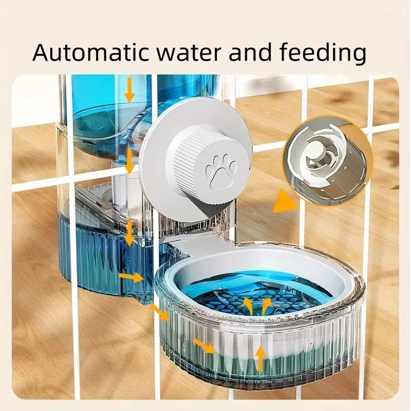 Suit Pet Hanging Water Dispenser Cat Automatic Feeder Dog Hanging Cage Drinking Water and Eating Supplies Cat Bowl Dog Food Bowl