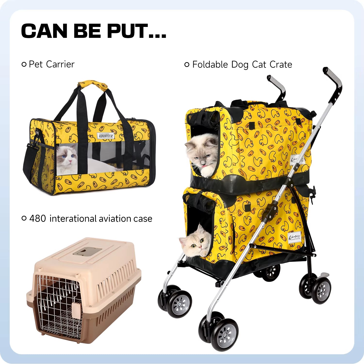 Russia Free Ship Pet Stroller Frame for Car Seat Bag Simple Foldable Trolley Transport Multifunction Cat Dog Stroller