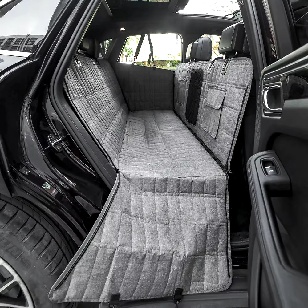 Dog Car Seat Cover Waterproof Travel Carrier Hammock against Dirt Car Rear Back Seat Protector Mat Pet Safety Anti-Slip Cushion