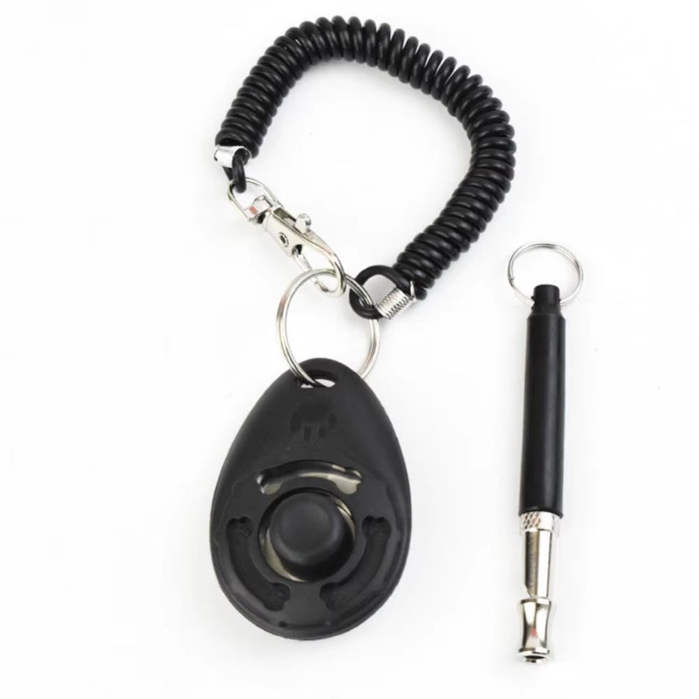 Piece Pet Cat Dog Training Clicker Pet Obedient Whistle Adjustable Wrist Strap Sound Key Chain Household Pet Supplies