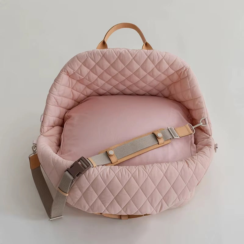 New Style Casual Fashion Luxury Pet Dog Cat Carrying Tote Bag Dog Car Carrier Booster Seat Pet Carriers