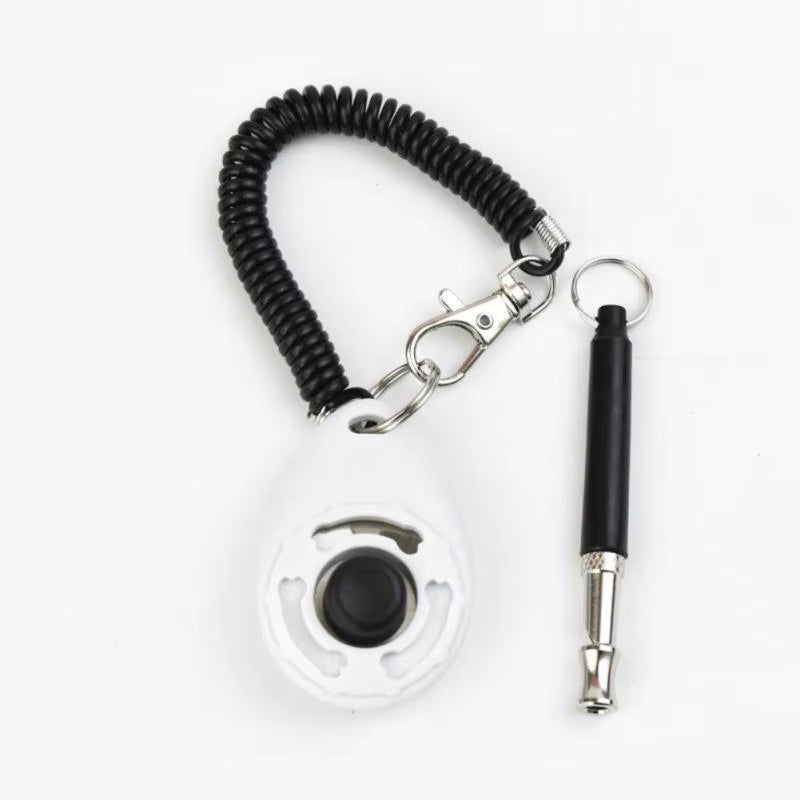 Piece Pet Cat Dog Training Clicker Pet Obedient Whistle Adjustable Wrist Strap Sound Key Chain Household Pet Supplies